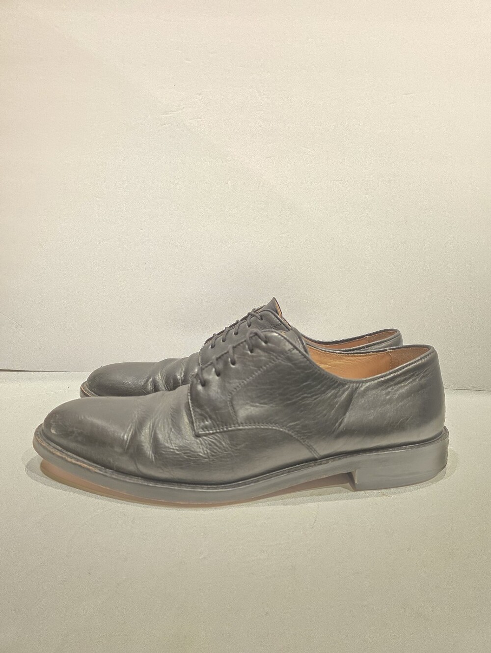 Polo Ralph Lauren Black Leather Oxford Dress Shoes Men’s Size 11.5 D Made Italy